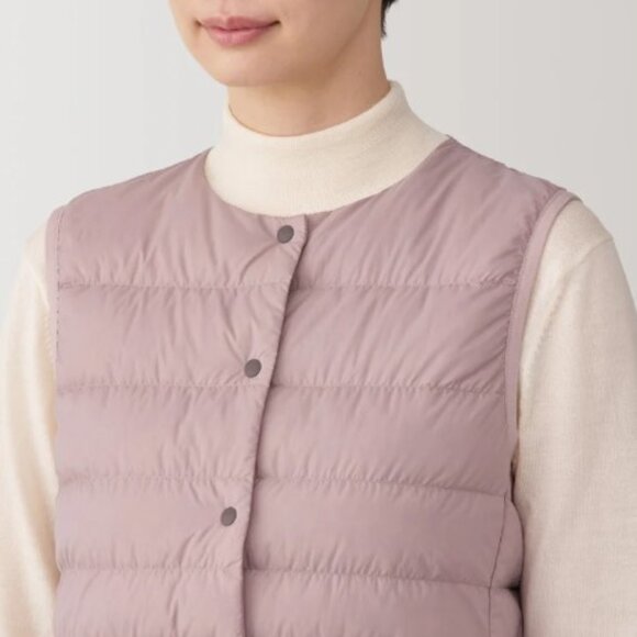 MUJI | Women's Lightweight Down Collarless Vest | Size XL - Picture 5 of 10